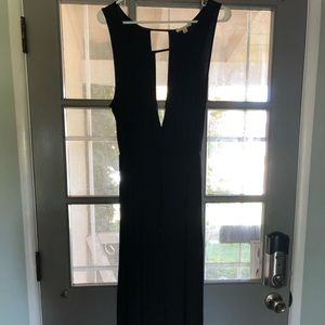 Black maxi dress